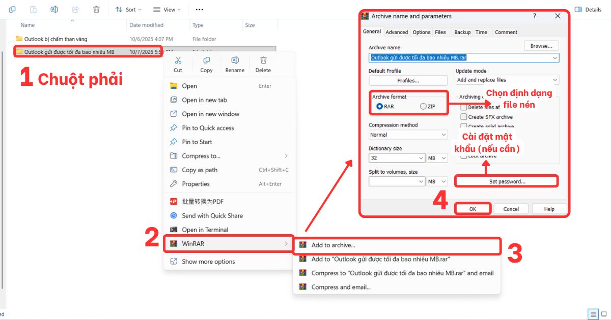 outlook gửi được tối đa bao nhiêu mb