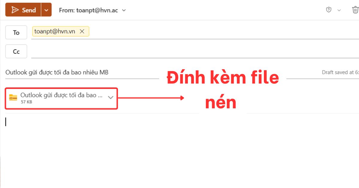 outlook gửi được tối đa bao nhiêu mb
