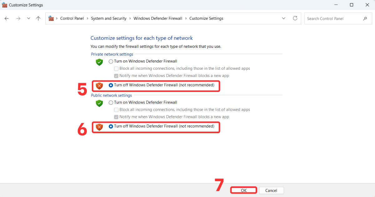 Outlook không nhận được mail mới