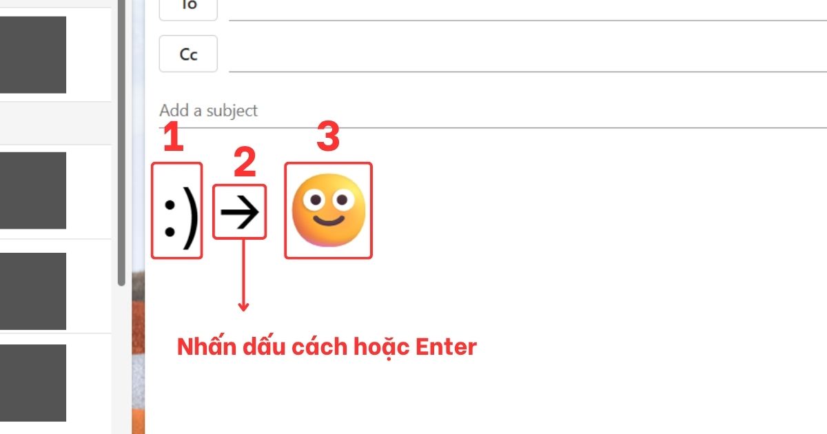 Chèn icon trong Outlook