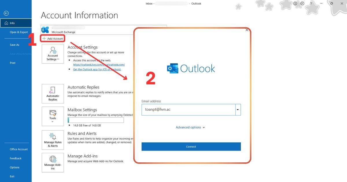 Chuyển Gmail sang Outlook