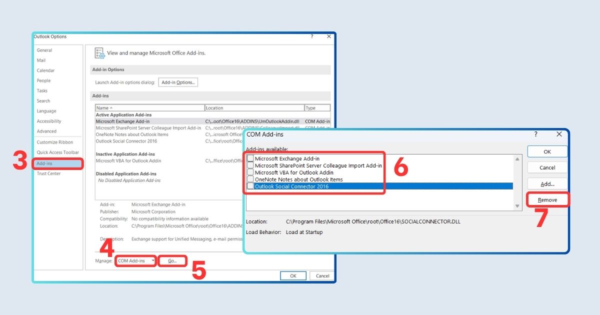 lỗi outlook working offline