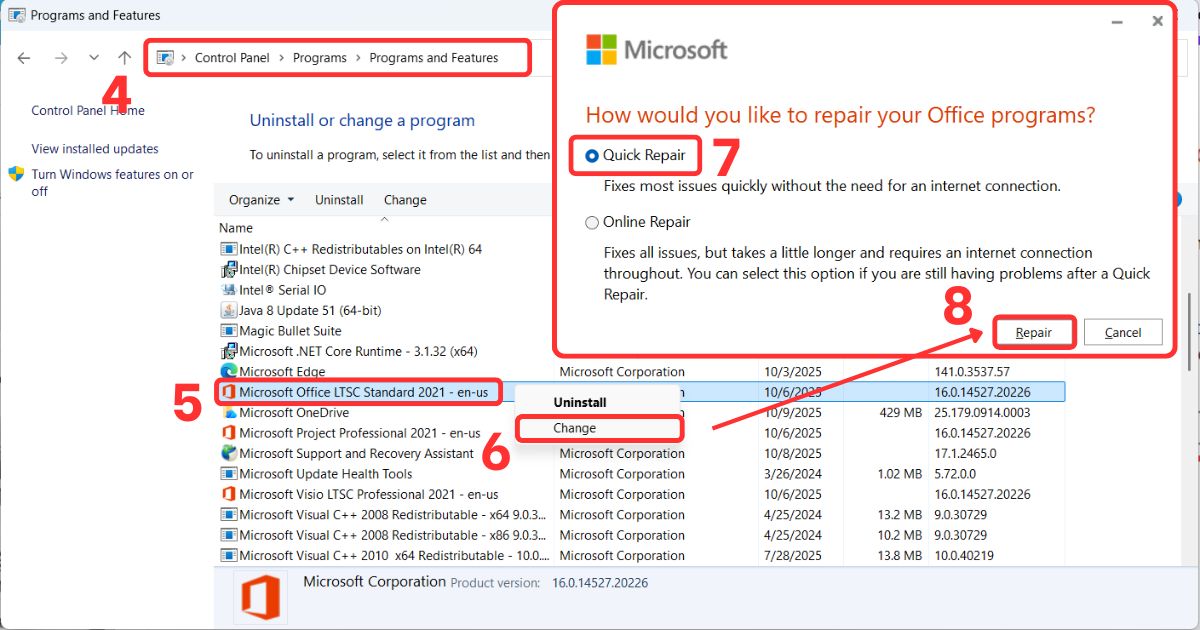 outlook không tìm kiếm được mail