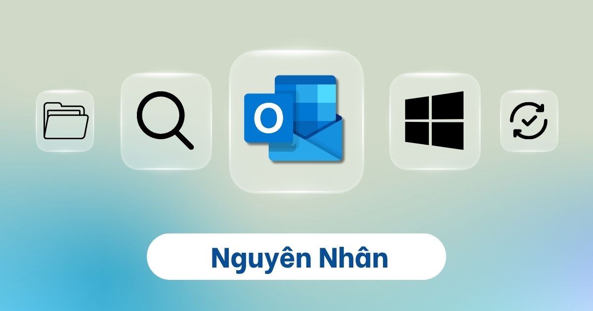 outlook không tìm kiếm được mail