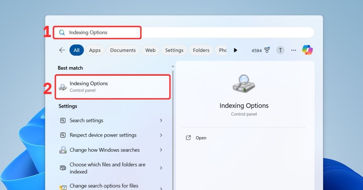 outlook không tìm kiếm được mail