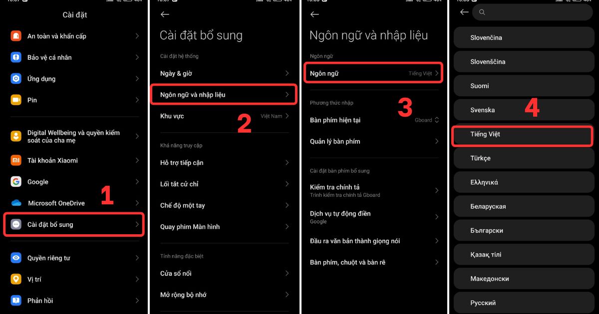 outlook tiếng việt