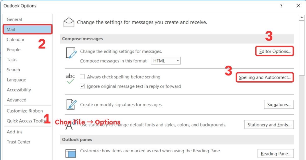 Tắt tính năng Auto Smart Quotes trên Outlook