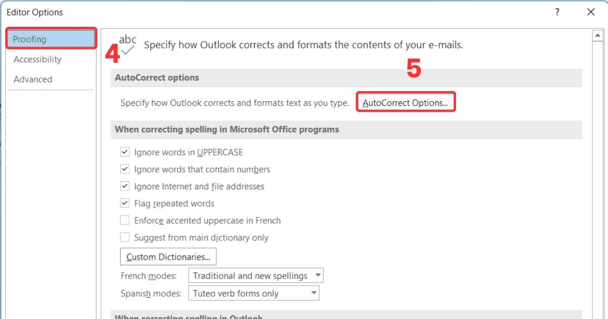 Tắt tính năng Auto Smart Quotes trên Outlook