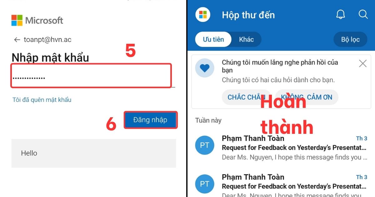 Cài mail công ty vào Outlook 365