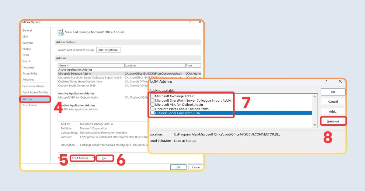 Outlook không gửi được mail