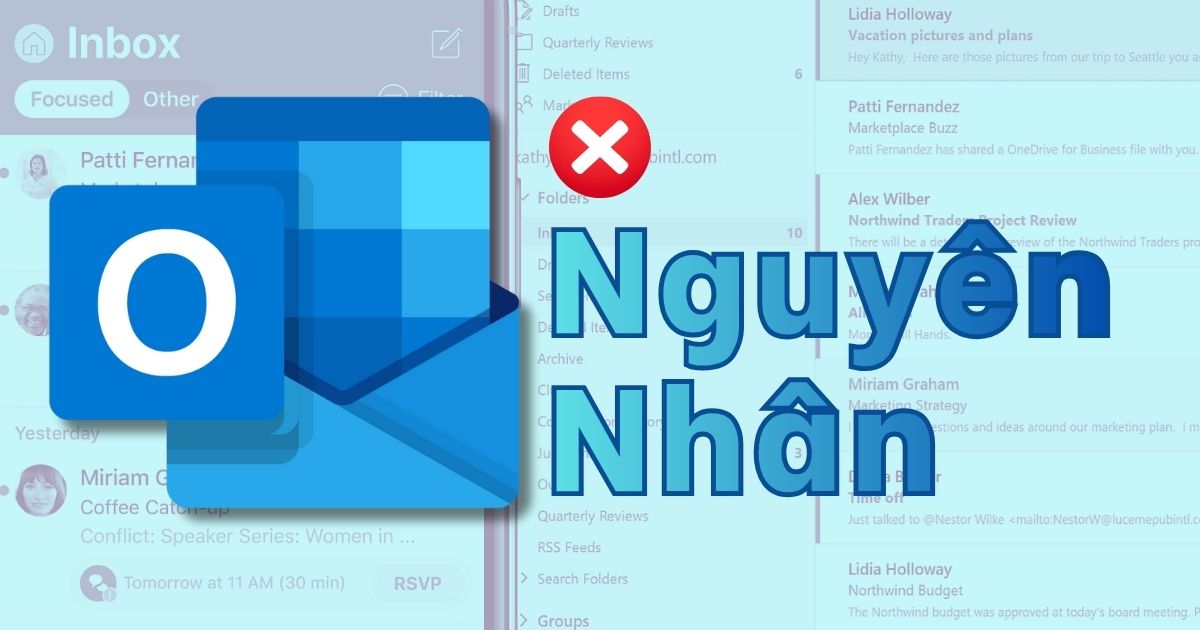 outlook lỗi không gửi được mail