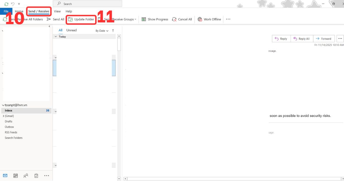 Thêm tài khoản Gmail vào Outlook bằng IMAP