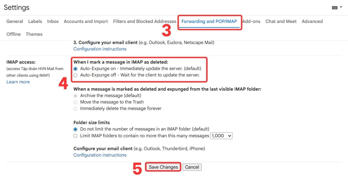 Thêm tài khoản Gmail vào Outlook bằng IMAP