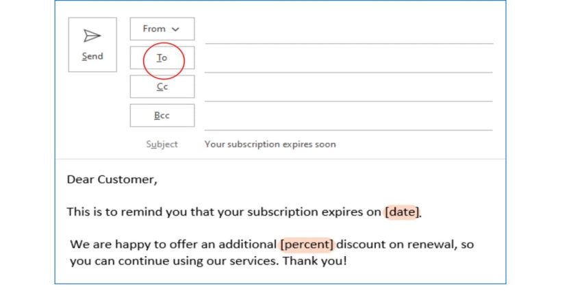 BBC trong outlook là gì
