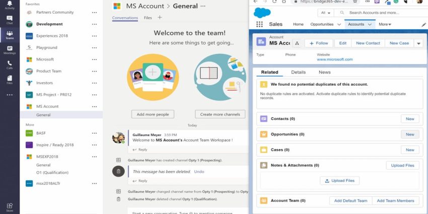 Các ứng dụng trong Microsoft teams