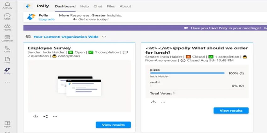Các ứng dụng trong Microsoft teams