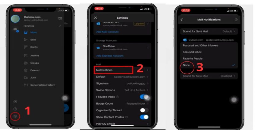 Cách bật thông báo trong Outlook
