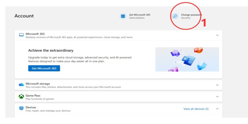 Cách đổi mật khẩu Microsoft Teams