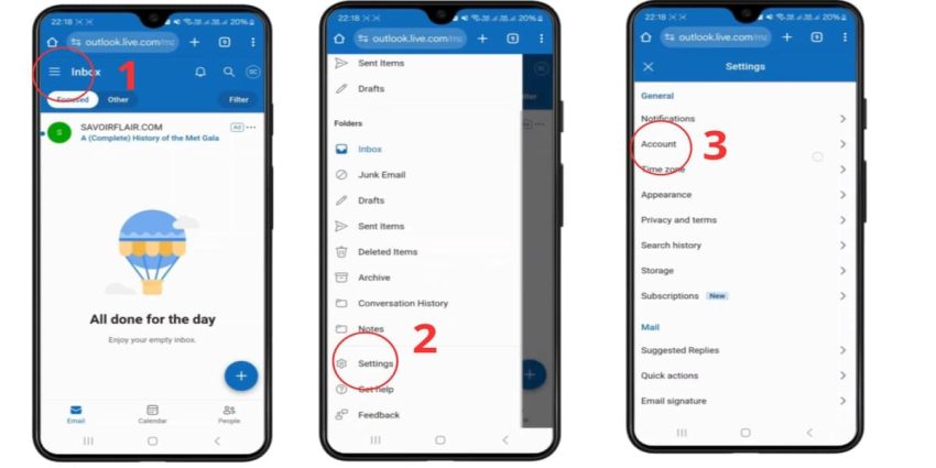 Cách đổi mật khẩu outlook