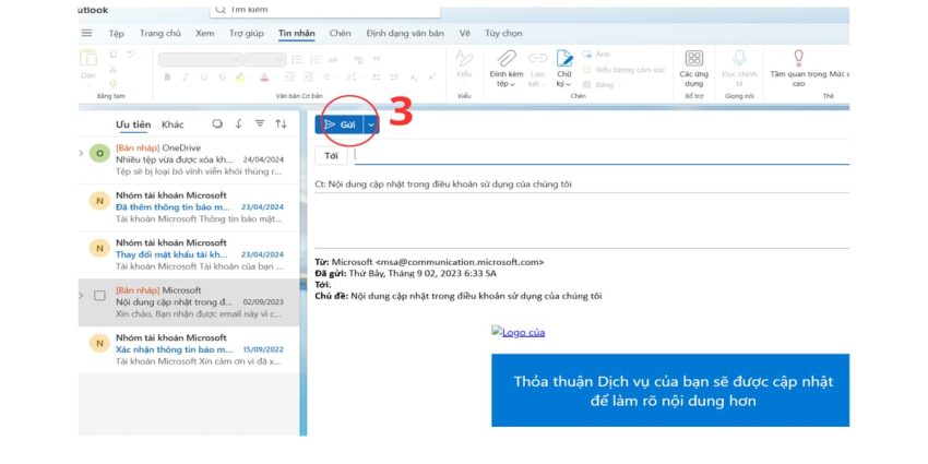 Cách forward mail trong outlook