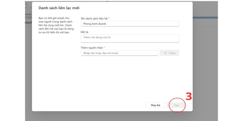 Cách tạo group email trong outlook