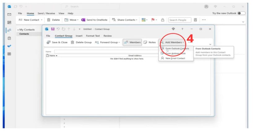Cách tạo group email trong outlook