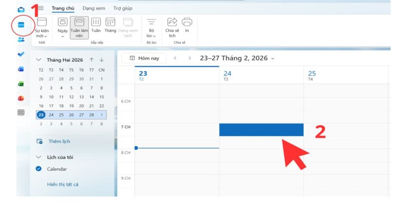 Cách tạo lịch họp trong Outlook