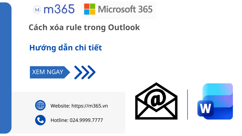 Cách xóa rule trong outlook