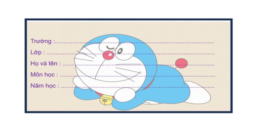 Cách làm nhãn vở trên word