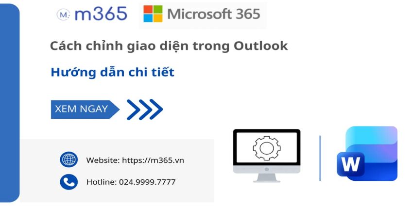 Chỉnh giao diện outlook