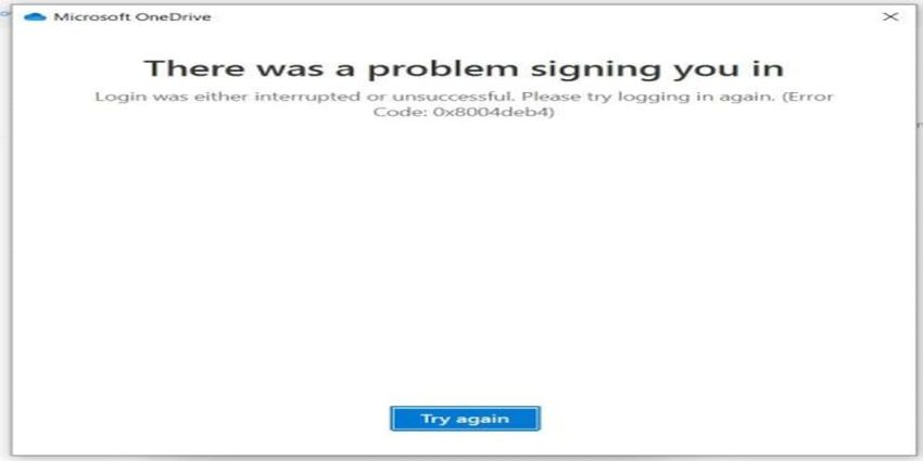 Không thể đăng nhập vào OneDrive
