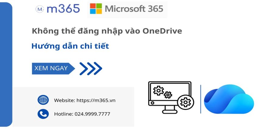 Không thể đăng nhập vào OneDrive