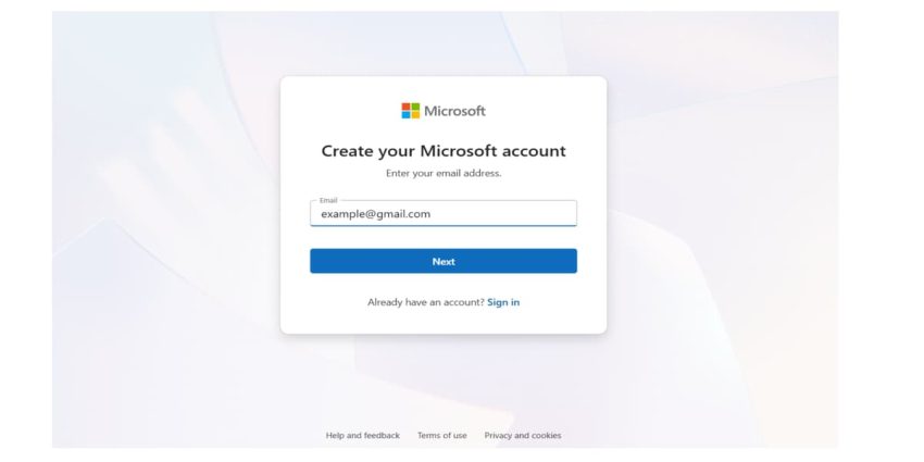 Tạo tài khoản onedrive