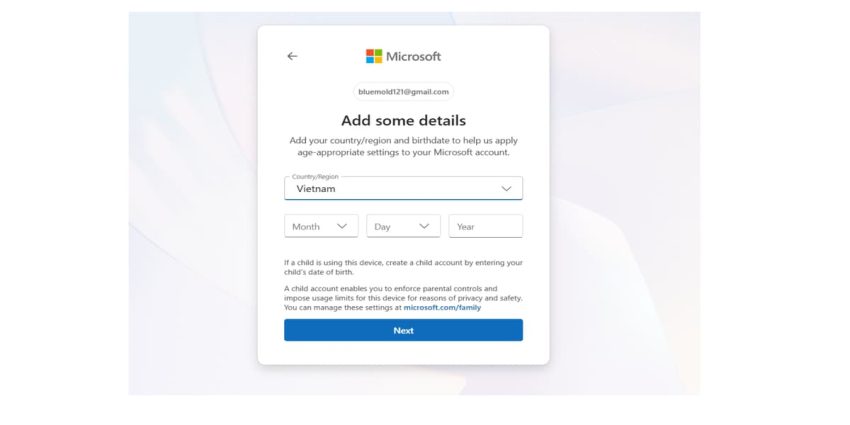 Tạo tài khoản onedrive