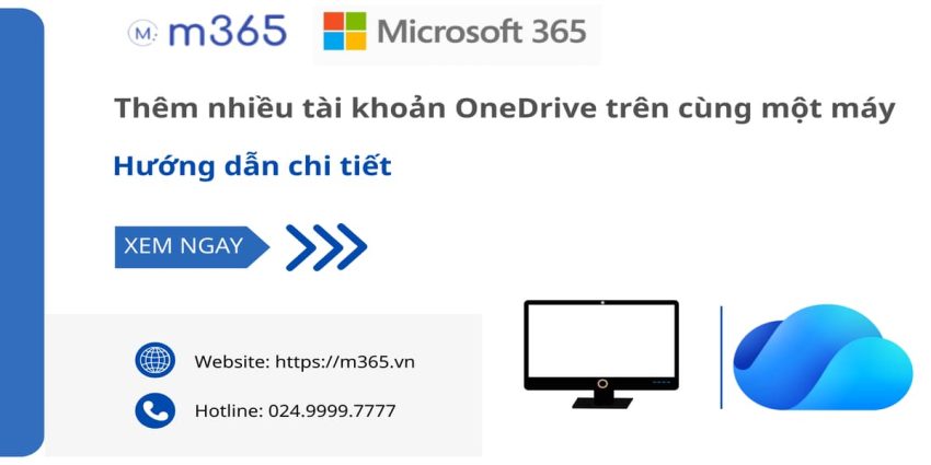 Thêm nhiều tài khoản OneDrive
