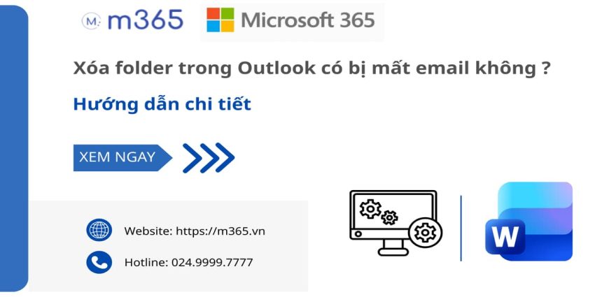 Xóa Folder trong Outlook có mất không