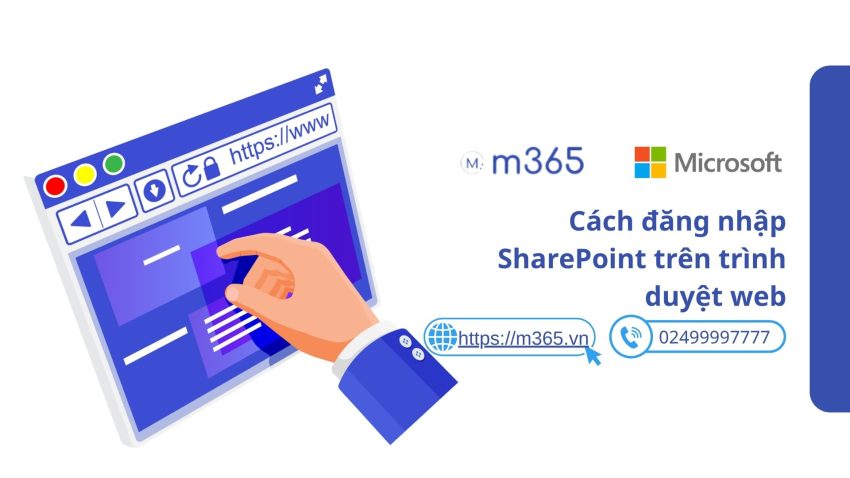 Đăng nhập SharePoint trên trình duyệt web