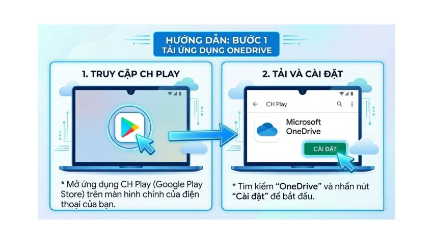 Cách đăng nhập OneDrive trên Android