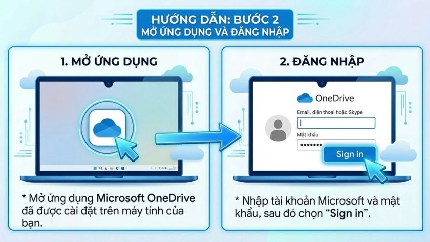 Cách đăng nhập OneDrive trên Android