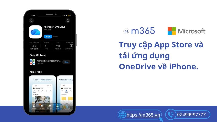 Cách đăng nhập OneDrive trên iOS