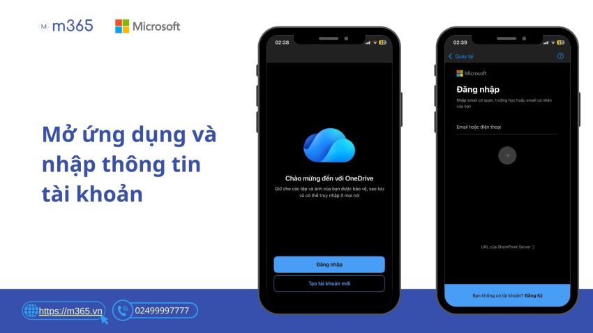 Cách đăng nhập OneDrive trên iOS
