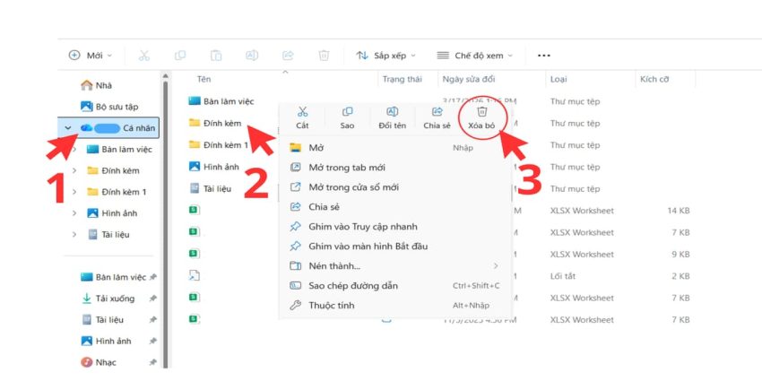 Cách xóa file OneDrive