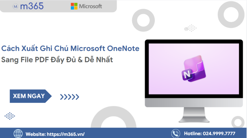 Cách xuất ghi chú Onenote sang PDF