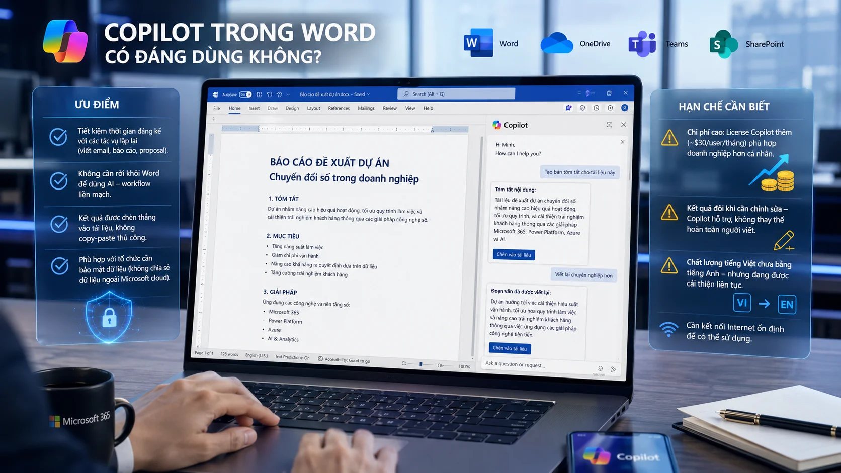 Copilot trong Word có đáng dùng không