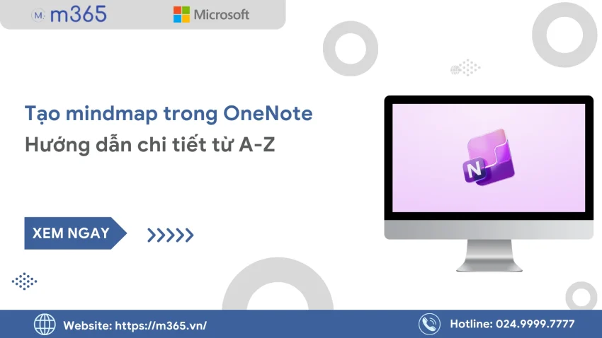 Thumbnail cách tạo Mindmap trong Onenote