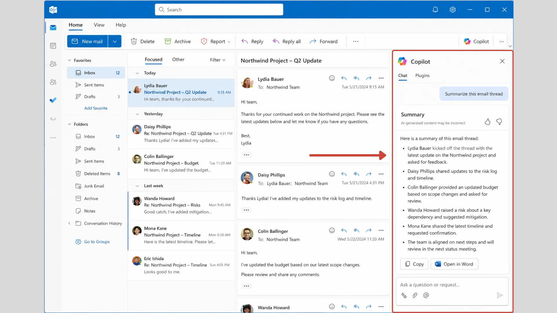 Tóm tắt email