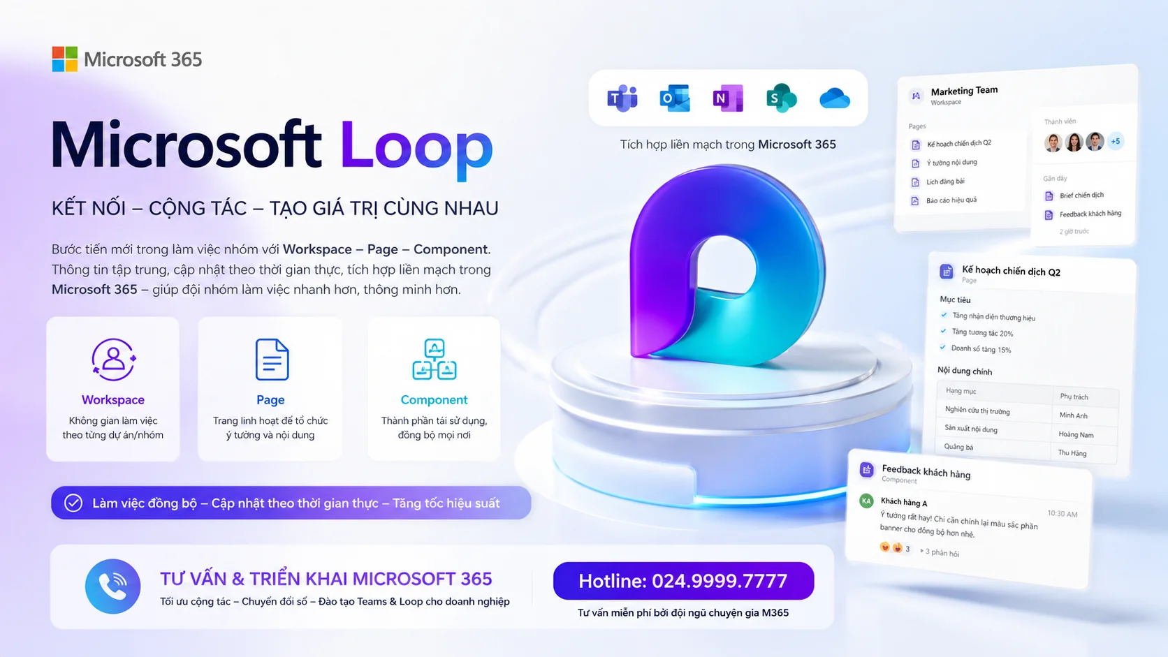 Microsoft Loop hình ảnh quảng bá