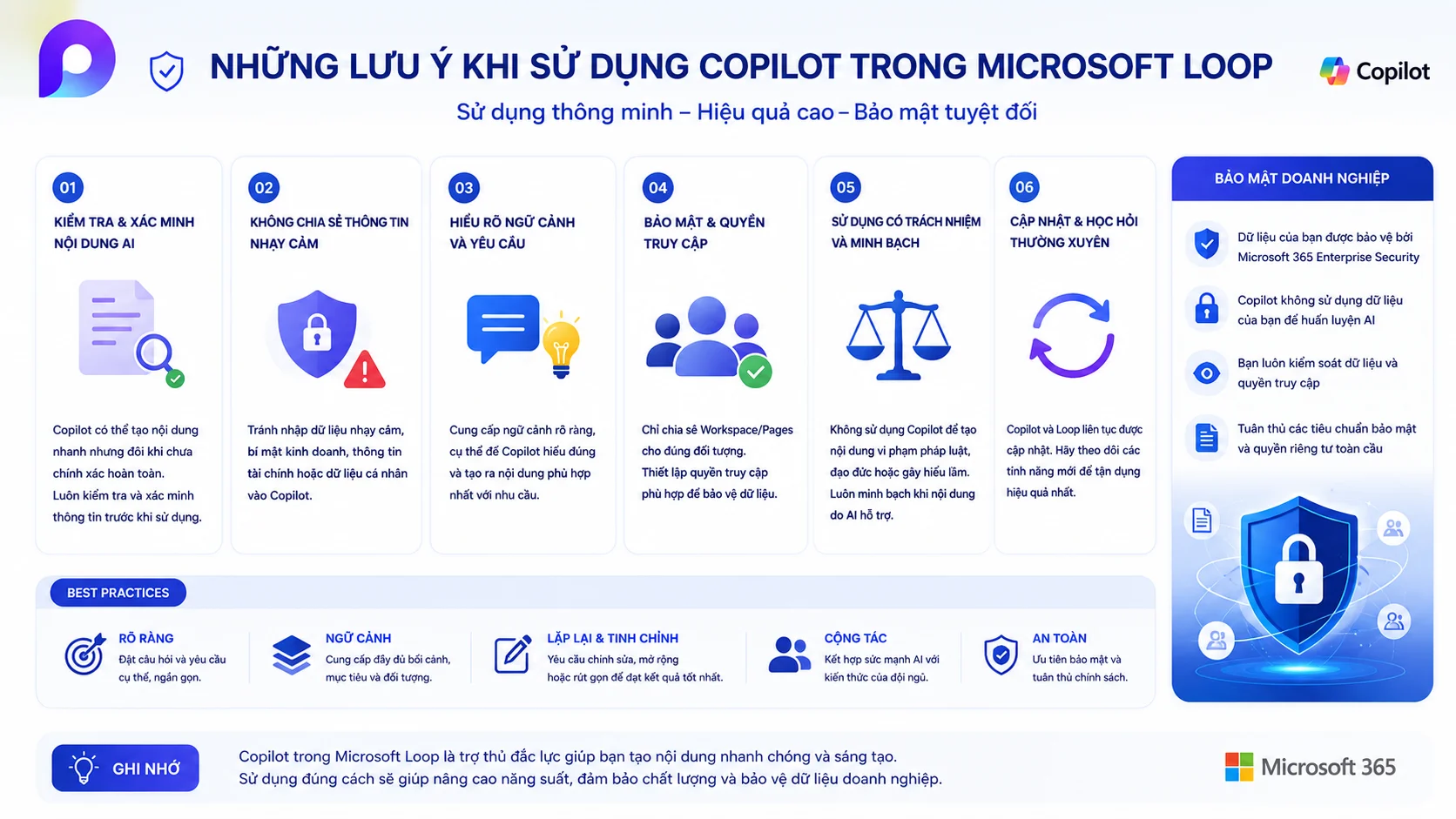 Những lưu ý khi sử dụng Copilot