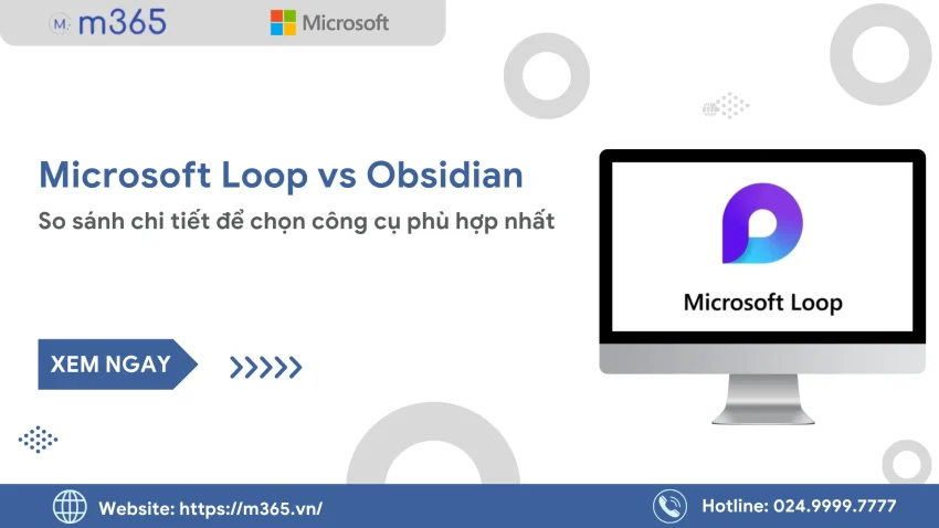 Thumbnail Microsoft Loop vs Obsidian