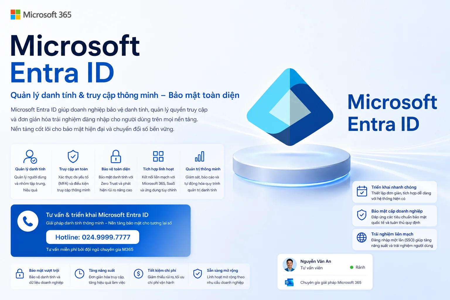 Banner quảng cáo Microsoft Entra id